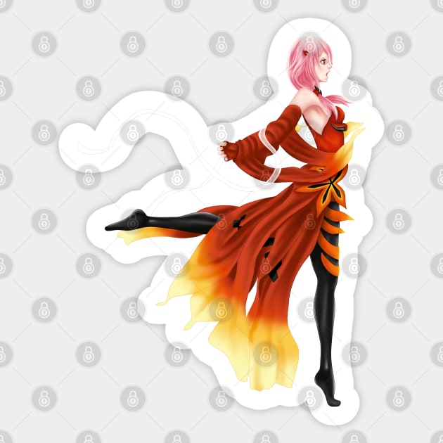 Inori Dancing Sticker by Antonydraws